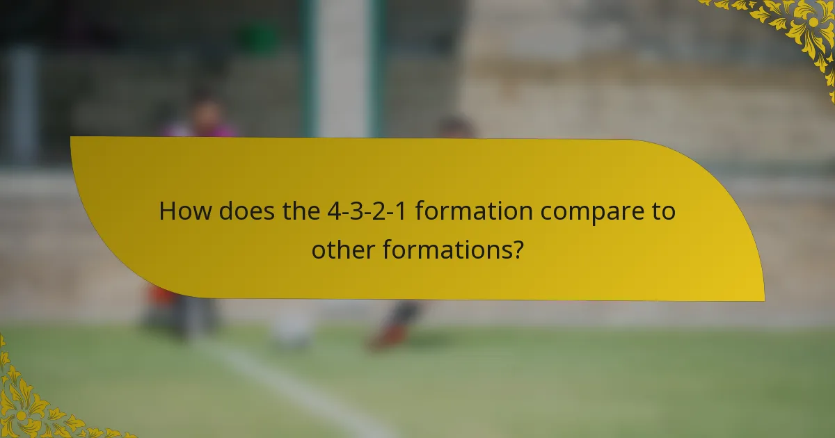 How does the 4-3-2-1 formation compare to other formations?